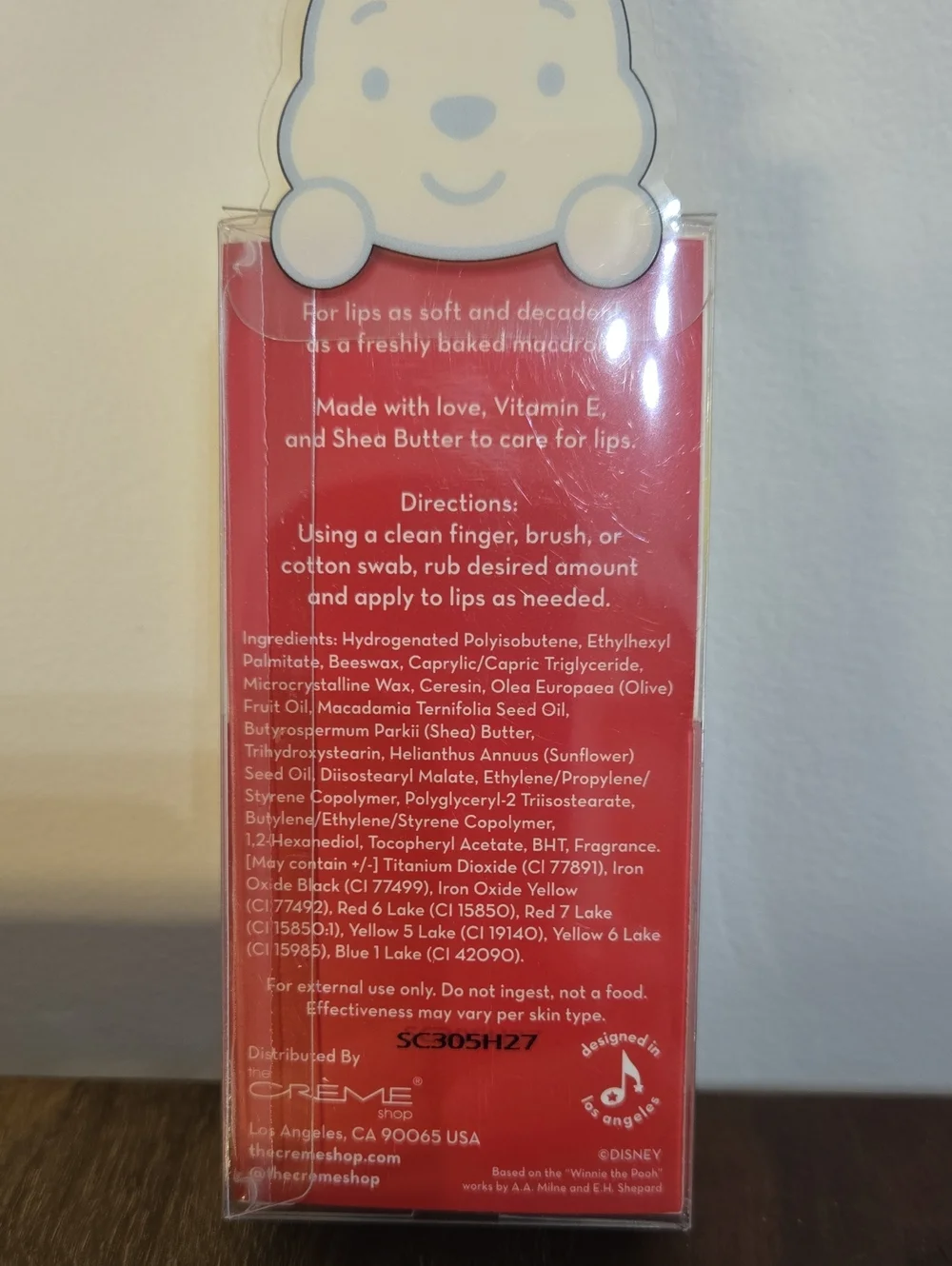 Creme Shop x Disney Winnie The Pooh Macaron Lip Balm Lemon Honeycomb